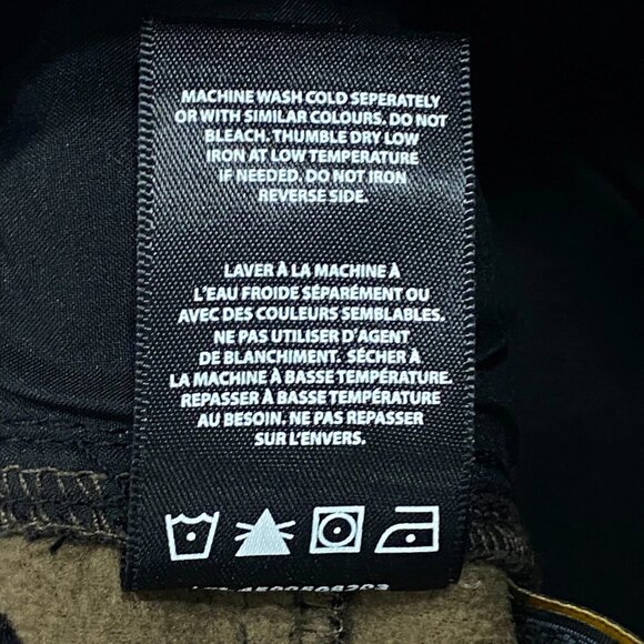 CAT Caterpillar Work Pants Mens 38 x 30 Black Canvas Fleece Lined Insulated - Picture 11 of 11